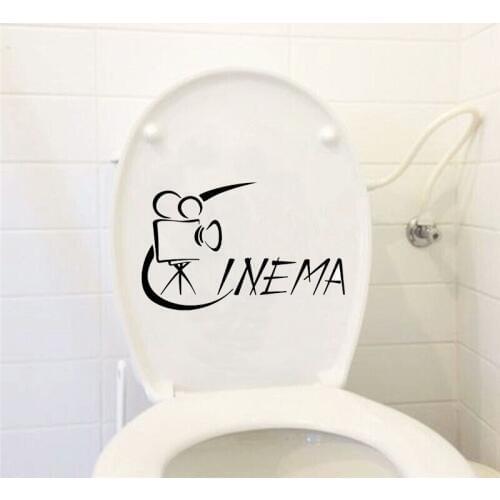 Movies Cinema Filmed Fashion Home Decor Wall Decal Toilet Sticker Vinyl 6WS0312