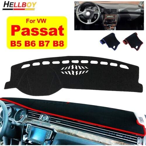 LHD/RHD Car Dashboard Dash Cover Mat For VW Passat b5 b6 CC b7 b8 Variant Dashmat Decoration Sticky Pad Accessories 1996-2020