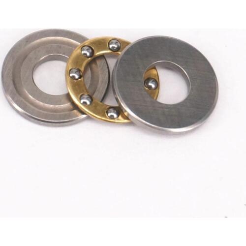 10PCS 5x12x4mm Miniature Axial Ball Flat Washers Thrust Bearings 3-Parts ABEC-1