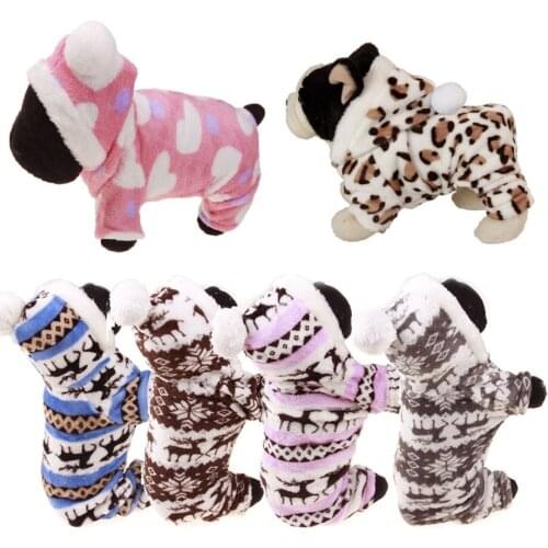 Fashion Soft Leopard print Pet Dog Clothes Coat Costume Yorkshire Chihuahua Dog Clothing Small Puppy Dog Coat