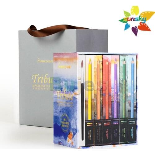 48 72 80 60 marco artist oily pencil set professtional Hand Painting pencil art design drawing color pencil students art set