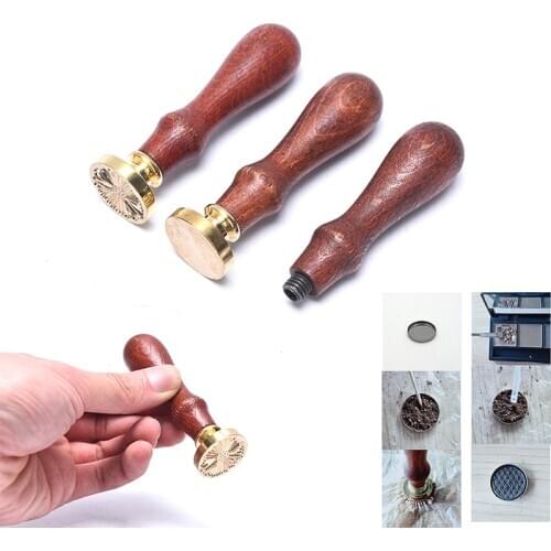 Eyeshadow Palette Blush Lipstick DIY Case, Wood Handle Pattern DIY Pressed Powder Blush Hammer Tool Powder Pressing Tool