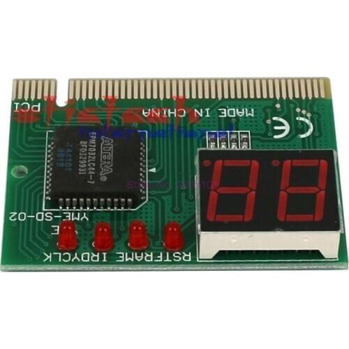 By dhl or ems 100 pieces PC PCI NEW Diagnostic Card Motherboard Analyzer Tester Post