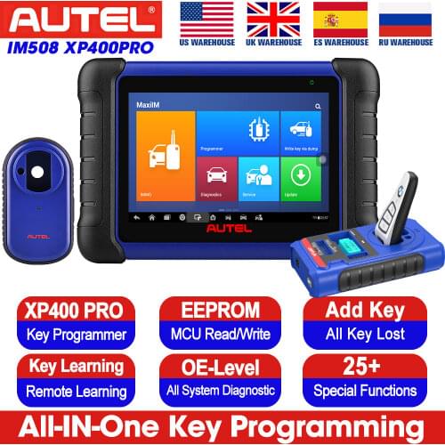 Autel MaxiIM IM508 & XP400 OBD2 All System Daignostic Scanners IMMO Keys Programming PK IM608