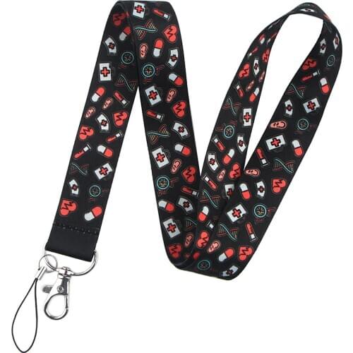 Doctor Nurse Mobile Phone Belt Neck Strap Keychain Lanyard For Keys USB ID Card Badge Holder Keycord DIY Hang Rope Accessories