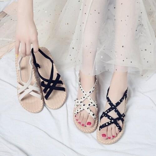 Summer Shoes Woman Sandals Flat Sandalias Mujer Thin Strips Gladiator Beach Sandals Ladies Zapatos Plataforma De Mujer De Fiesta