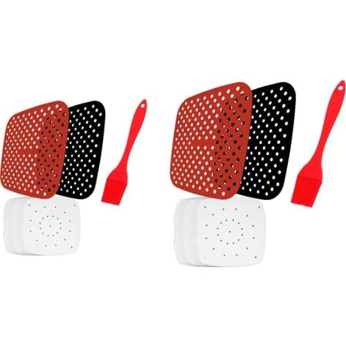 Silicone Mat Kitchen Accessories Air Fryer Non-Stick Baking Mat Pastry Tools Accessories Bakeware Oil Mats