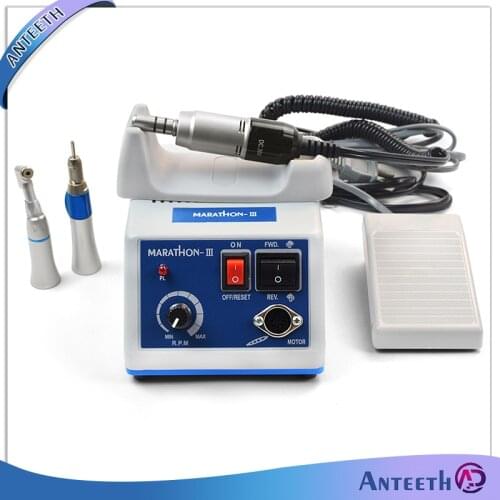 Dental Lab Marathon Micromotor N3 SDE-M33Es Motor Micromotor and new low speed Handpiece right angle corner Handpiece
