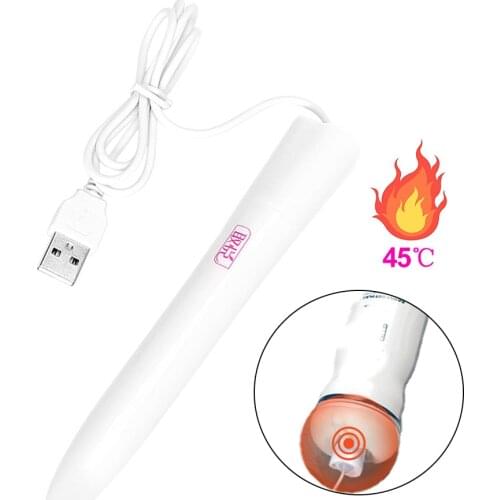 IKOKY Smart Thermostat USB Heating Rod Stick for Masturbators Flashlight Vagina Warmer Male Masturbation Heated Bar