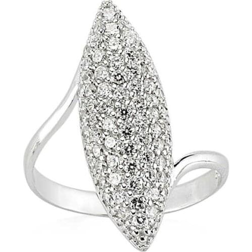 Tevuli 925 Sterling Silver Shuttle Print Lady Ring