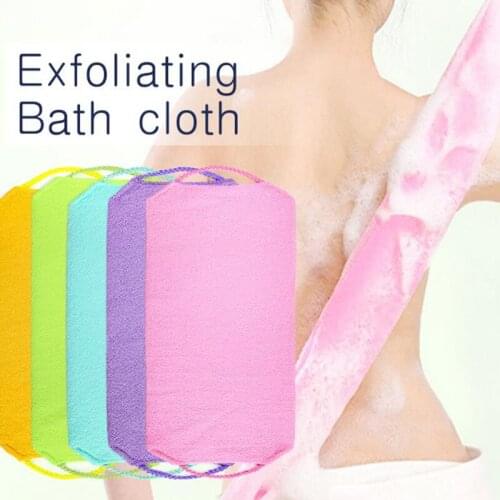 Bath Towel Pull Back Strap Wash Scrubbers Exfoliating Scrub Sponges New Bath Brushes Sponges Brush Body Sponge Bathroom Product