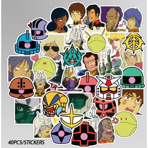 40pcs Ready Player One gundam Funny Sticker Decal For Car Laptop Bicycle Motorcycle Notebook Waterproof Sticker