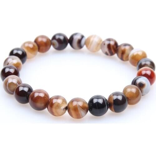 Womens Stripe Agate Bracelets Bangles Dreamy Tangled Buddha Beads Bracelets Gift for Females Fine Jewelry