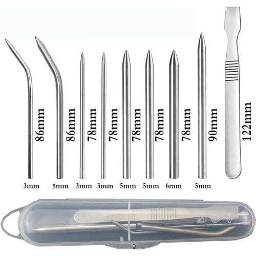 Umbrella Rope Paracord Knitting Needles set Stainless Steel DIY Jewelry Accessories Bracelet Weaving Needle Tool Leveler Learner