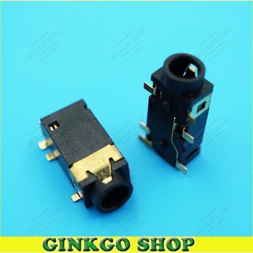 10pcs/lot 3.5mm Audio Jack Socket 3.5 Headphone Connector 6SMT with headPJ-342 for Tablet Phone Digital Product