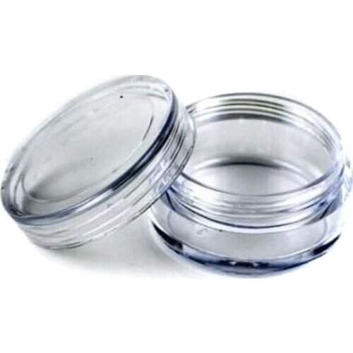 100pcs/set 5g Round Bottom Empty Cream Jar Transparent Eye Cream Dispenser Travel Mini Refillable Container Cosmetic Bottle