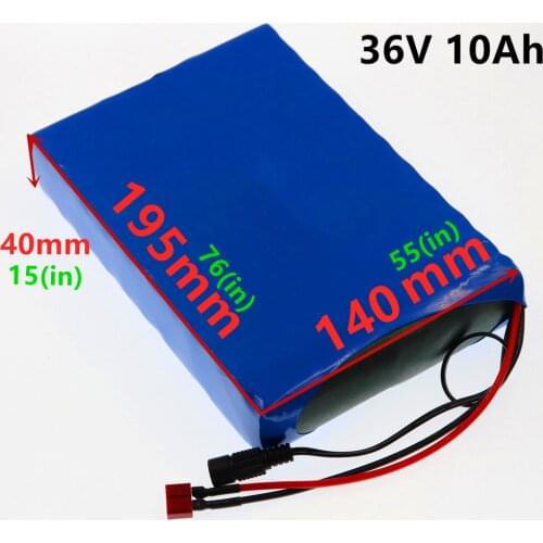 2021 new 36V 10Ah 10S4P 450watt 18650 lithium Li-ion battery For 20A BMS e-bike wheelchair golf cart hoverboard battery