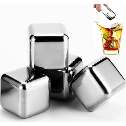 304 Stainless steel ice cubes metal quick-frozen tartar ice granulator wine beer cooler chiller whiskey stoneskeep Cold Longe