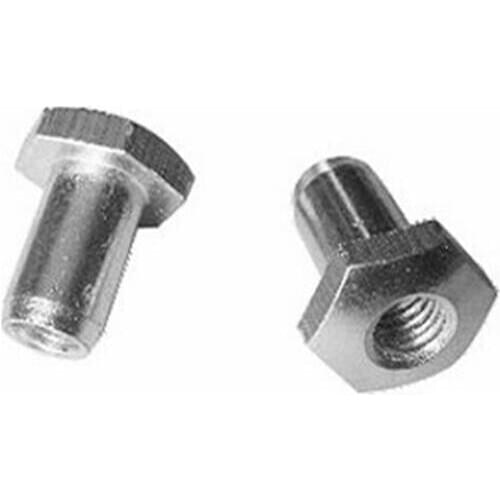 5pcs M6 hollow nut hex round head hexagon drive tubular through hole nuts brake lever 8mm glossy rivet 12mm-20mm long