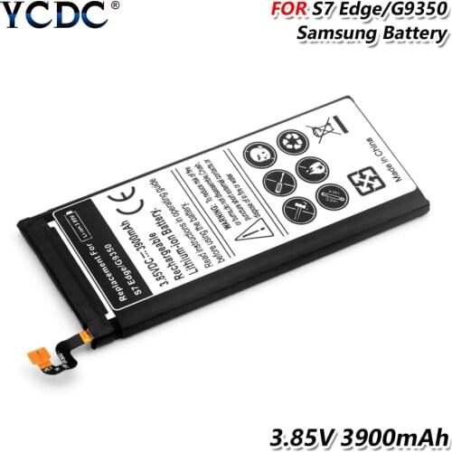 3.85V 3900mAh Mobile Phone Battery For Samsung Galaxy S7 Edge SM-G935FD G935P G935T G935W8 G9350 Lipo Rechargeable Battery