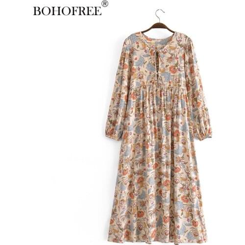 BOHOFREE Long Sleeve Summer Dresses