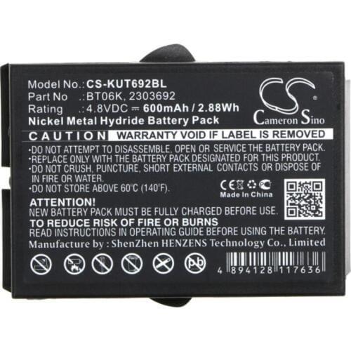 Cameron Sino 600mAh battery for IKUSI 2303692 ATEX transmitters RAD-TF transmitters RAD-TS T70 1 ATEX T70 2 ATEX handhelds