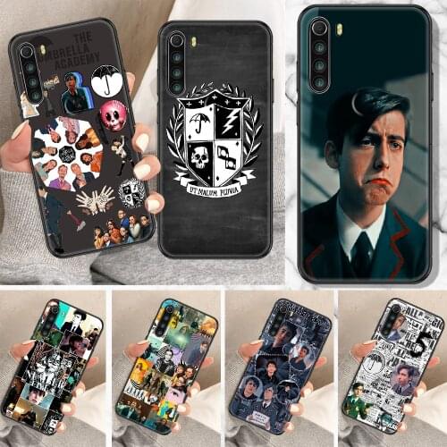 Aidan Gallagher Number Five Phone Case For Xiaomi Redmi Note 7 8 9 10 7A 8T 9A 9T 9S 10S Pro black art cover soft prime trend
