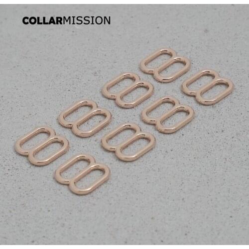 DIY dog collar For 10mm adjustable buckle loop backpack straps dog collar accessory rose gold BZK10M