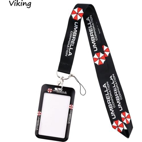 G2058 Umbrella Necklack Movie Lanyard Key Gym Strap Multifunction Mobile Phone Decoration With Card Holder Cover