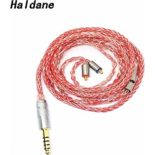 Haldane MMCX Silver-Plated Earphone Replacement Cable 2.5/3.5/4.4mm Balanced For MUC-M12SM2,XBA-Z5/A3/A2/300AP Se535 se215