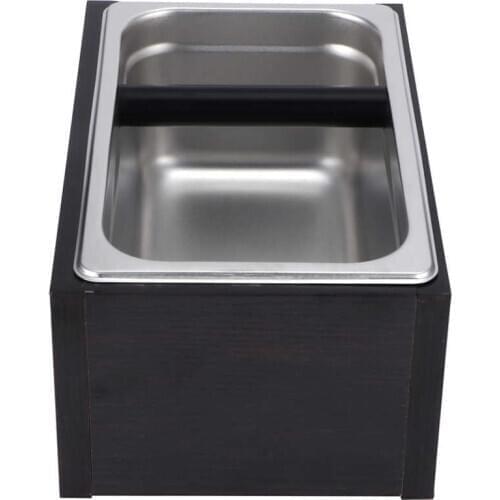 Coffeware Sets Knock Box Stainless Steel Coffee Grounds Container Waste Bin for Home Coffee Shop Use Home Coffee