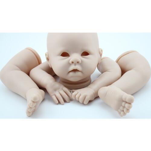 Newborn Alive Soft Silicon Vinyl Krista By Linda Murray Reborn Doll Kits for DIY 22" Baby Dolls Accessories 3/4 Head Arms Legs
