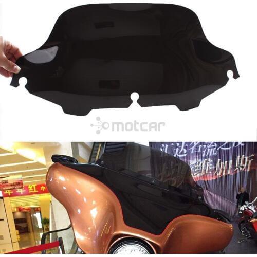 Motorcycle 8" Cycle Wave Windshield Fairing ABS Windscreen Cover For Harley Touring Electra Street Glide FLHX Bike 1996-2013