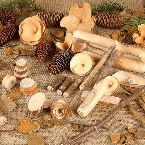 Hand-polished Natural Wood Chips Driftwood Hamster Cage Decoration Supplies Hamster Accessories DIY Hamster Supplies