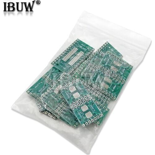 30PCS PCB Board Kit SOP24 SOP8 SOP14 SOP16 SOP20 SOP28 SMD Turn To DIP Adapter Converter Plate SOP 8 14 16 20 24 28 Ibuw