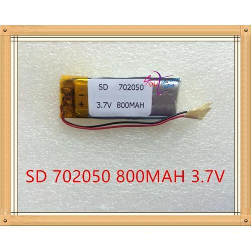 Tablet battery Liters of energy quality authentic 3.7V polymer lithium battery 702050 800MAH driving recorder recorder wireless