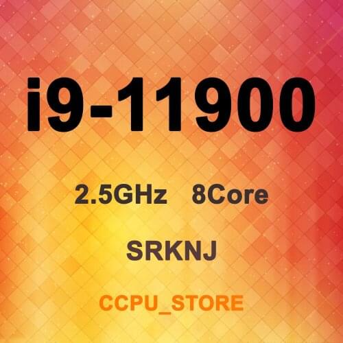 Core i9-11900 SRKNJ 2.5GHz 8Core 16Thread 16MB 65W LGA1200 CPU Processor Not QS/ES