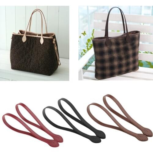 Bag Strap PU Leather Bag Handle Belt Shoulder Bag Handles Replacement for Women Handbags Strap DIY Accessories 60cm
