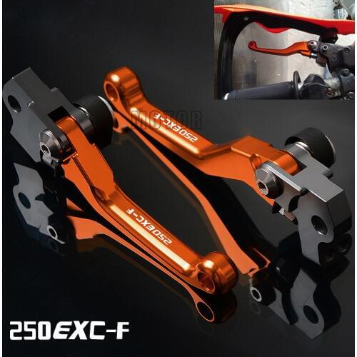 For 250EXC-F 2005-2018 250 EXC-F EXCF EXC F CNC Aluminum Motorcycle DirtBike Dirt Bike Motocross Pivot Brake Clutch Levers