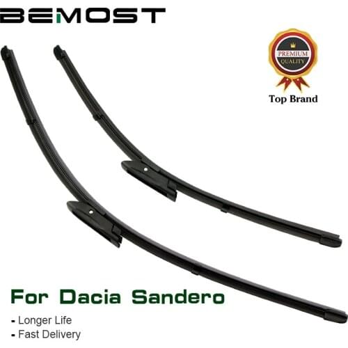 BEMOST Car Wiper Blades For Dacia Sandero MK1/MK2 2008 2009 2010 2011 2012 2013 2014 2015 2016 2017 2018 Fit Bayonet/Hook Arms