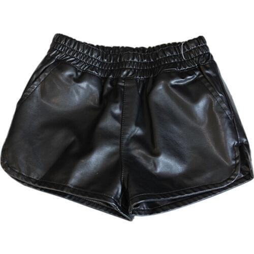 Baby Girls PU Leather Shorts 2020 New Kids Boys Casual Black Pants Infant Shorts Children Cute Clothing For 3-13Years GL01