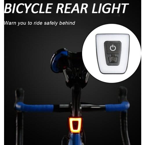 2021 New Bike Taillight USB Rechargeable Waterproof Bike Seatpost Tail Light 3 Modes Cycling Warning Light Bicycle Accessories