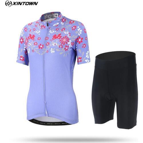 Xintown 2018 New Women Cycling Jersey Sets Summer mtb Bike Cycling Clothing Breathable Bicycle Clothes Ropa Ciclismo Bike Jersey