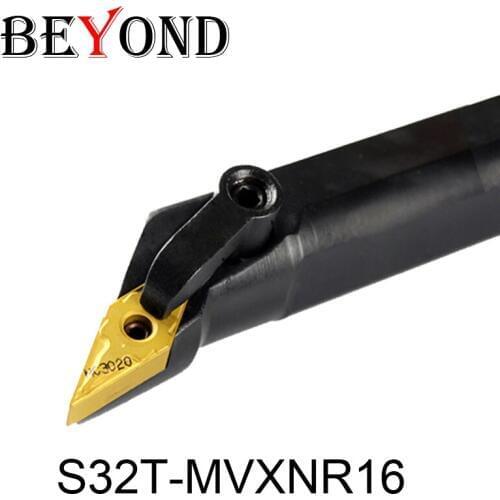 BEYOND Factory Outlets MVXNR MVXNL S32T-MVXNR16 S32T-MVXNL16 32mm Lathe Tools Cutter Internal Turning Tool Holder CNC Boring Bar