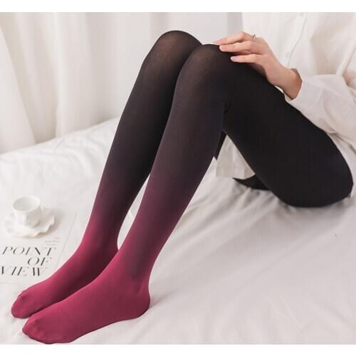 Women Stockings New Fashion Women Ultrathin Slim Sexy Seamless Tights Stockings Bottoming gradual color Pantyhose 2021