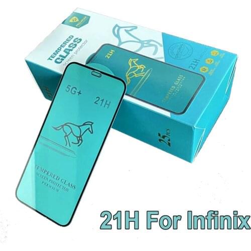 100pcs For Infinix X624/X650/Hot 8 lite/Hot 9/Note 7 lite/Hot 10/Zero 8/Smart 3/4 Plus 21H Full Cover Full Glue Tempered Glass