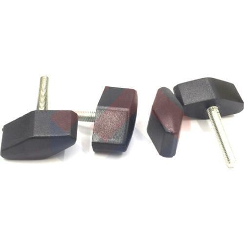 2pcs M5 Stainless steel Home improvement machinery one word handle plastic screw T-knob lock button screws 10~25mm length