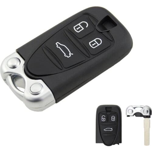 3 Buttons Replacement Remote Control Housing Car Key Shell for ALFA ROMEO 159 Brera 156 Spider Smart Key With Key Blade