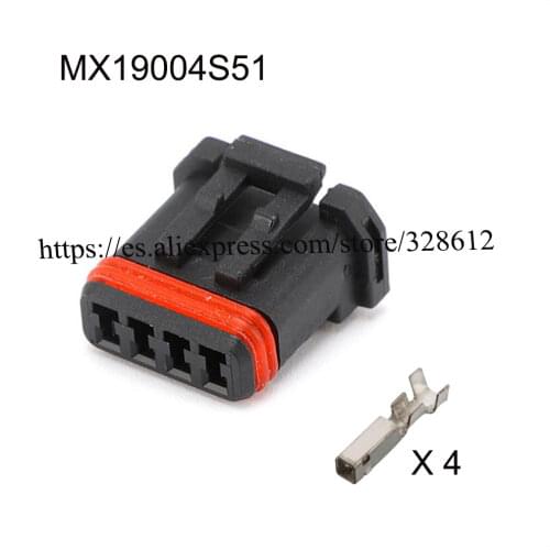 ECU 4-pin connector MX19004S51 needle file MX19004P51 H2 H4 H6 H7 Male female wire connector terminal Plugs socket Fuse box