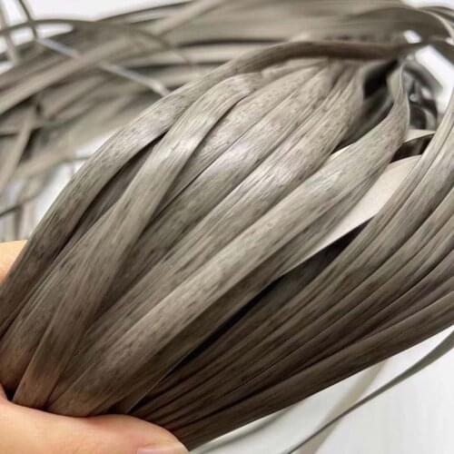 500G 70M grayish color imitation wood colorflat mouth synthetic rattan weave raw material plastic rattan, used for weaving